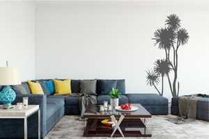 Wall Decal NZ Art - Cabbage Tree - Grafix Wall Art - New Zealand Made
