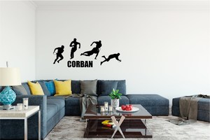 Wall Decal Rugby Scene - Grafix Wall Art - New Zealand Made