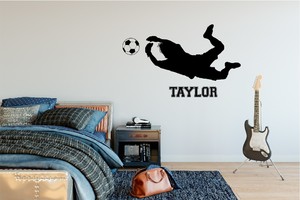 Wall Decal Goalkeeper Wall Decal - Grafix Wall Art - New Zealand Made