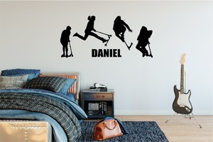 Wall Decal Extreme Scooters - Grafix Wall Art - New Zealand Made