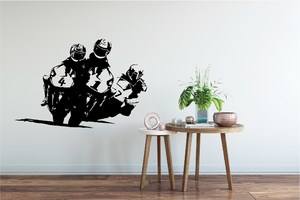 Wall Decal Bike Racing decal - Grafix Wall Art - New Zealand Made