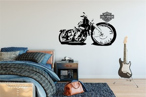 Wall Decal Harley Davidson - Grafix Wall Art - New Zealand Made