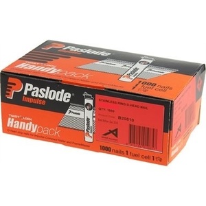 3.15 X 90 304 PASLODE 1000 GUN NAILS & FUEL (D-HEAD) B20810 - Grandas
