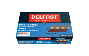 Products: Delfast 90 x 3.15mm Bright D-Head Nails + Fuel Pack 3000 Pack - Grandas