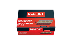 Delfast 90 x 3.15mm Galvanised D-Head Nails 1000 Pack - Grandas