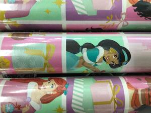 Disney Princess Christmas Wrapping Paper - Season's Greetings, Holiday Sparkle