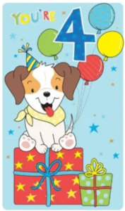 Birthday Card - Age 4