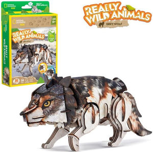 Building Sets: Really Wild Animals 3D Puzzle - Grey Wolf