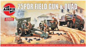 Building Sets: Airfix 25PDR Field Gun & Quad