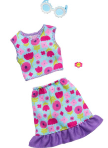 Barbie Complete Looks Fashion - Floral Top & Skirt