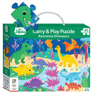 Puzzles: Jr Jigsaw Carry & Play - Roarsome Dinosaurs