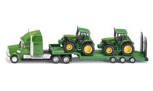 Vehicles Accessories: SIKU 1837 Low Loader with John Deere Tractors