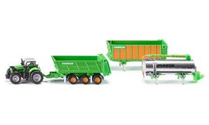 Vehicles Accessories: SIKU 1848 Deutz-Fahr with Joskin Trailer Set