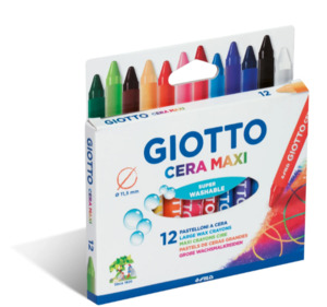 Back To School: Giotto Cera Maxi Wax Crayons (12)