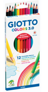 Back To School: Giotto Colours 3.0 Pencils (12) - Hexagonal