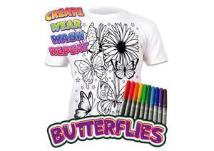 Accessories: Splat Shirt - Butterflies