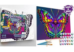 Butterfly Canvas Painting by Numbers