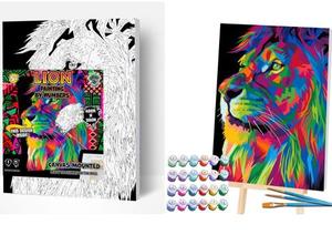 Arts Crafts: Lion Canvas Paint by Numbers