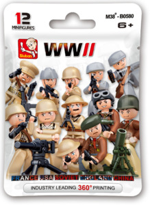 Building Sets: Sluban Blind Bags - WWII Mini Figurines
