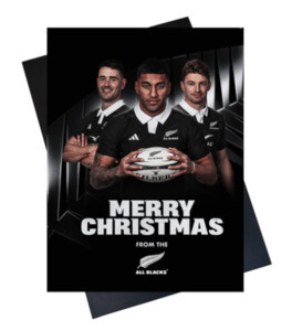 All Blacks Merry Christmas Card