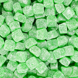 Green Lollies: Sour Green Cubes