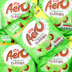 Green Lollies: Nestle Aero Peppermint Bubbles 80g