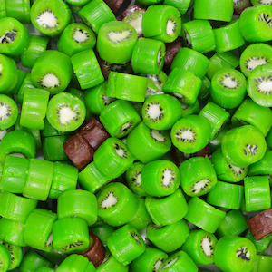 Green Lollies: Kiwifruit Rock (Old Fashioned)