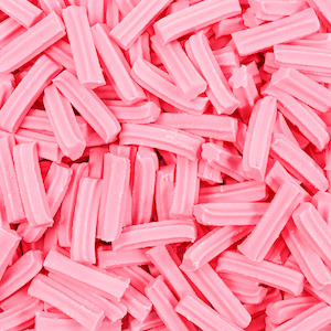 Pink Lollies: Mini Musk Sticks