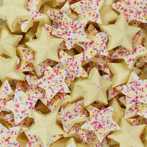 White Lollies: White Chocolate Stars 200g
