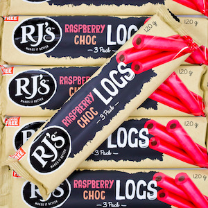 Licorice: Chocolate Logs RJ's 3 Pack 120g