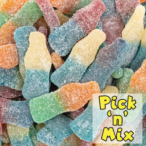 Jellies Jubes: Giant Fizzy Tutti Frutti Bottle 100g (Pick n Mix)