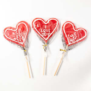 Lollipops: I Love You Heart Pop 80g
