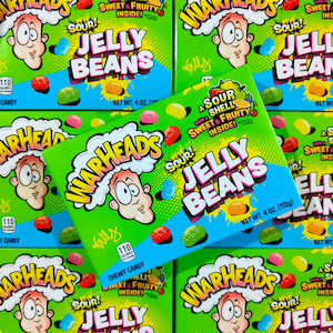Jelly Beans: Warheads Sour Jelly Beans 113g