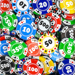 Casino Chips Milk Chocolate approx. 20