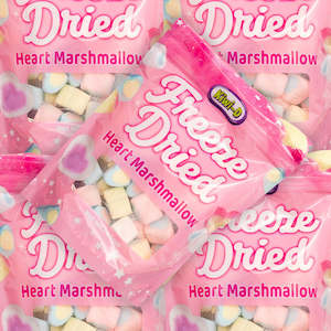 Easter: Freeze Dried Marshmallow Hearts 40g