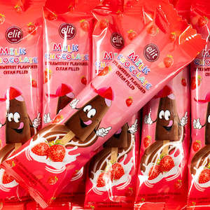 Elit Strawberry Cream Milk Chocolate Stick 30g