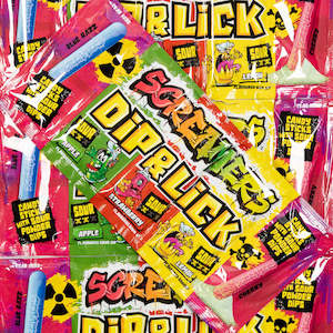 Novelty Lollies: Zed Candy Screamers Dip & Lick
