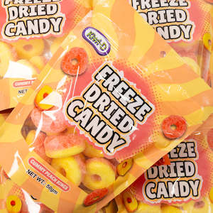Freeze Dried: Freeze Dried Peach Rings 50g