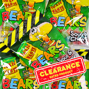 Clearance: Dated - Toxic Waste Bears Theatre Box 85g