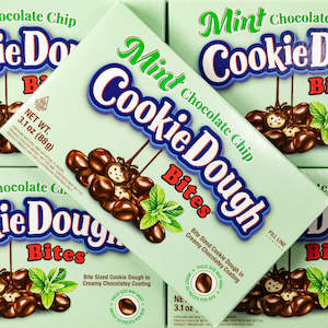 Mint Chocolate Chip Cookie Dough Bites Theatre Box