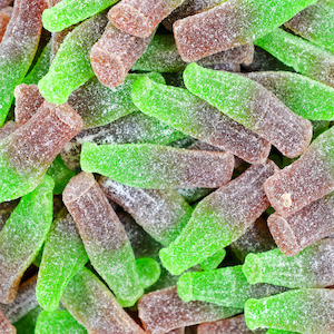 Green Cola Bottles 100g
