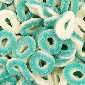 Sour Raspberry Rings 250g