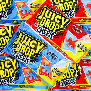 Bazooka Juicy Drop Chews 67g