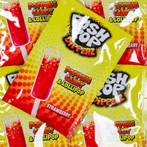 Novelty Lollies: Push Pop Dipperz 12g