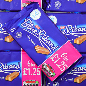 Chocolate: Nestle Blue Riband Bar
