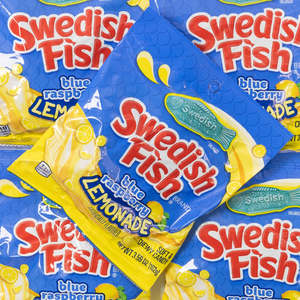 Swedish Fish Blue Raspberry Lemonade Peg Bag 102g