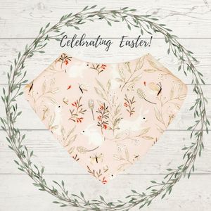 Bunnies & Butterflies Dribble Bib