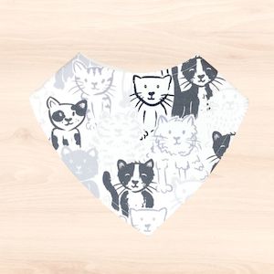 Sketchy Cats Dribble Bib
