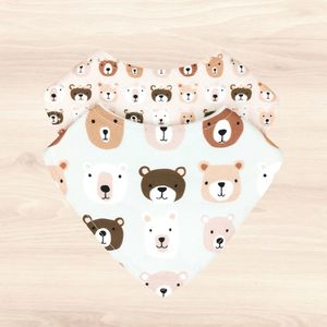 Dribble Bibs: Teddies & Flower Crowns & Bears on Mint Bib Combo