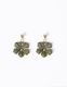 Earring Dangly Mini Flower Martini Olive - Grant Bros